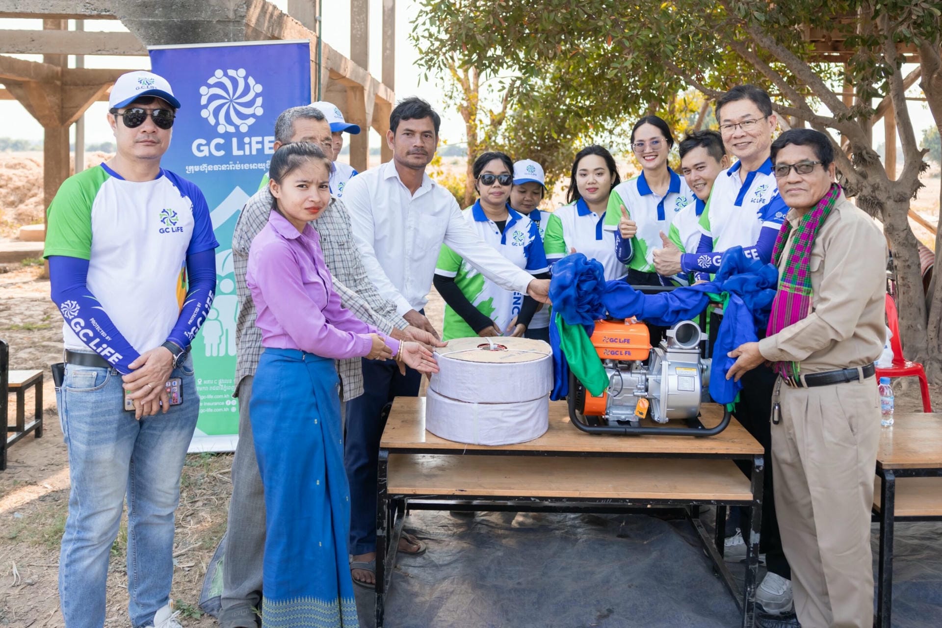 Water Pump Donation to Koh Krabei Primary School in Kampong Chhnang Province